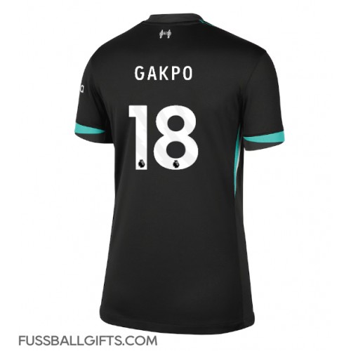 Liverpool Cody Gakpo #18 Fußballbekleidung Auswärtstrikot Damen 2024-25 Kurzarm